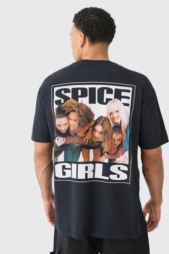 Men's Oversized Spice Girls License T-Shirt - Black - Xs, Black