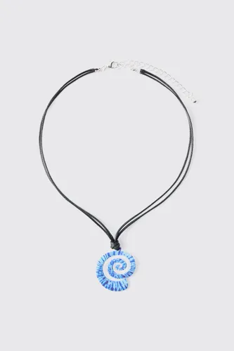 Men's Pendant Rope Necklace - Blue - One Size, Blue