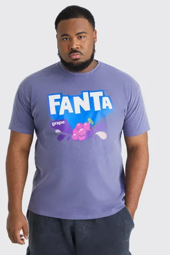 Men's Plus Fanta Grape Wash License T-Shirt - Purple - Xxl, Purple