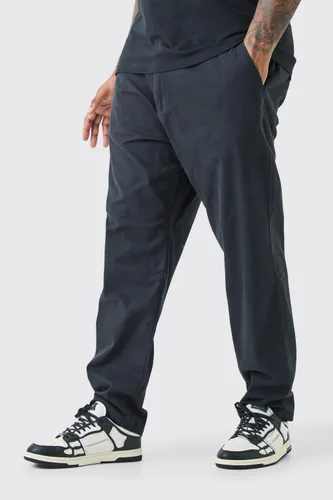 Men's Plus Fixed Waist Skinny Chino Trouser - Black - 40, Black