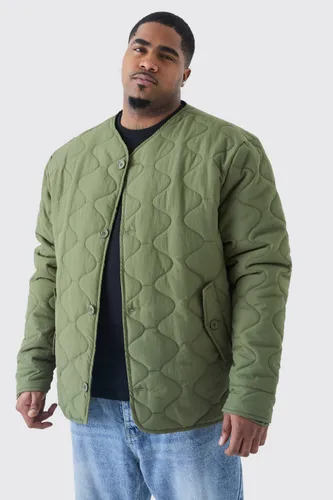 Men's Plus Onion Quilted Liner Jacket - Green - Xxxl, Green