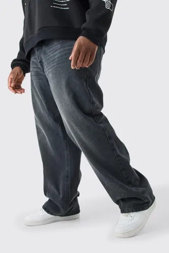 Men's Plus Relaxed Rigid Jeans - Grey - 38, Grey