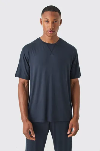 Men's Premium Modal Mix Lounge T-Shirt - Black - S, Black