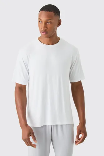 Men's Premium Modal Mix Lounge T-Shirt - White - S, White