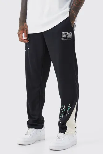Men's Regular Fit Tricot Gusset Jogger - Black - S, Black