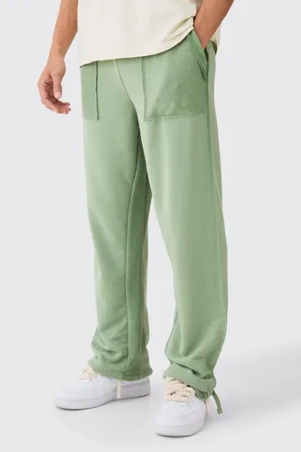Men's Relaxed Reverse Loopback Jogger - Green - S, Green