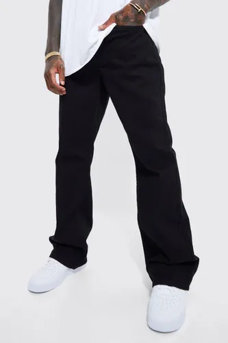Men's Relaxed Rigid Flare Jeans - Black - 28R, Black