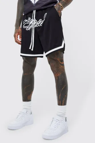 Men's Short Length Official Mesh Basketball Shorts - Black - Xl, Black