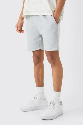 Men's Short Length Slim Fit Jersey Short - Grey - S, Grey