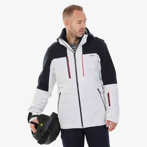 Men's Ski Jacket - 500 Sport - White/navy