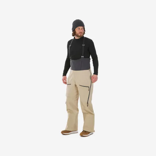 Men’s Ski Salopette Trousers Fr900 - Beige