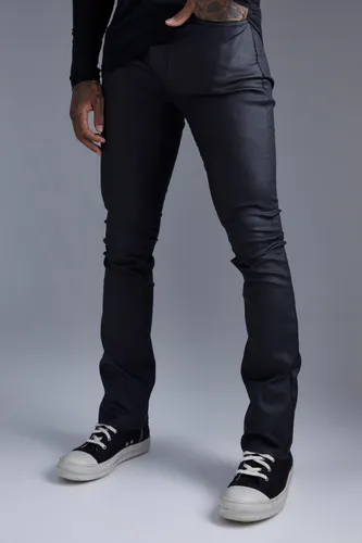 Men's Skinny Flare Coated Jeans - Black - 30R, Black