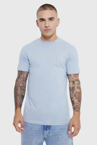 Men's Slim Fit T-Shirt - Blue - L, Blue
