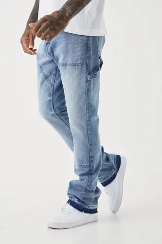 Men's Slim Rigid Flare Carpenter Jeans - Blue - 28R, Blue