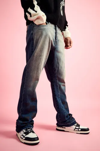 Men's Slim Rigid Flare Heart Gusset Jean In Antique Wash - Grey - 30R, Grey