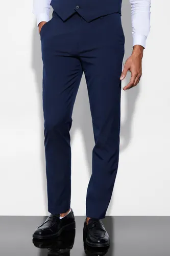 Men's Slim Suit Trousers - Navy - 28, Navy