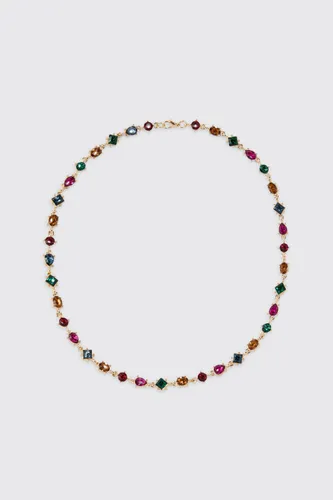 Men's Stone Chain Necklace - Multi - One Size, Multi