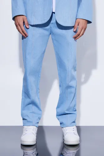 Men's Straight Leg Denim Suit Trousers - Blue - 28, Blue
