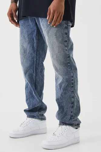 Men's Straight Rigid Carpenter Jeans - Grey - 34R, Grey