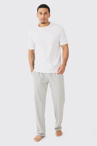 Men's T-Shirt & Bottom Lounge Set - Grey - S, Grey