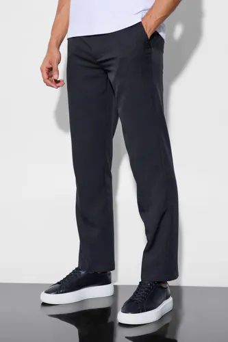 Men's Tailored Straight Leg Trousers - Black - 28, Black