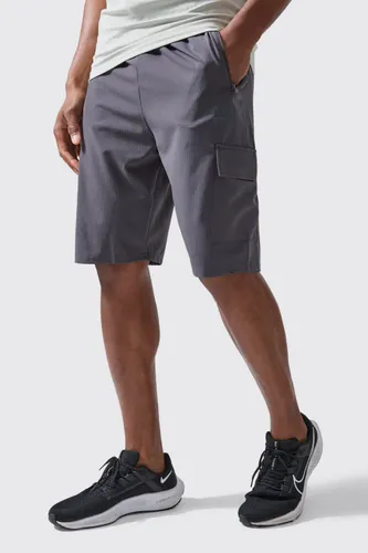 Men's Tall Active Training Dept Cargo Shorts - Grey - S, Grey