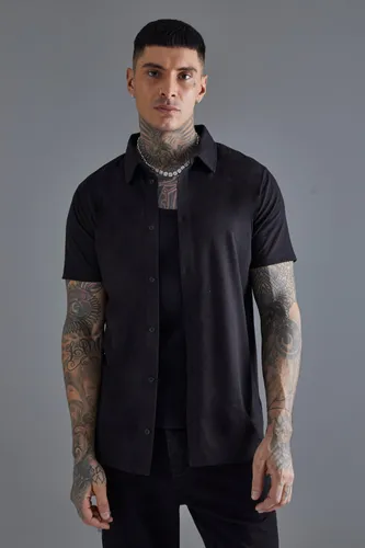 Men's Tall Jersey Long Sleeve Shirt - Black - S, Black