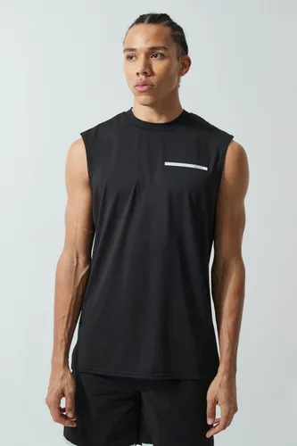 Men's Tall Man Active Performance Vest Top - Black - Xs, Black