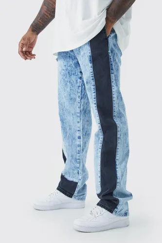 Men's Tall Relaxed Fit Acid Wash Denim Jogger - Blue - S, Blue