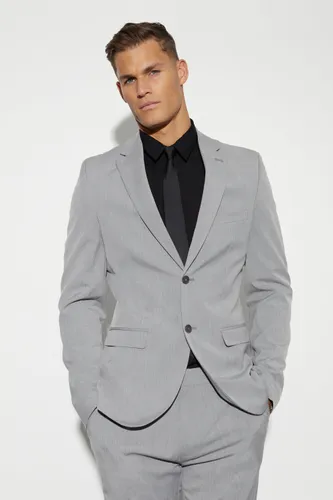 Men's Tall Skinny Single Breasted Suit Jacket - Grey - 40, Grey