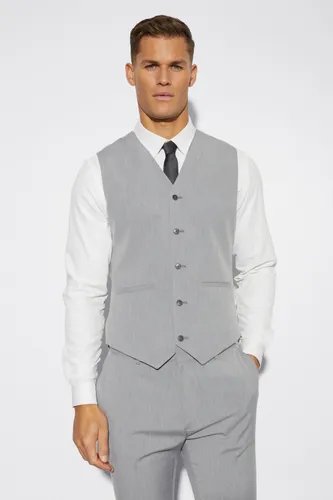 Men's Tall Skinny Waistcoat - Grey - 40, Grey