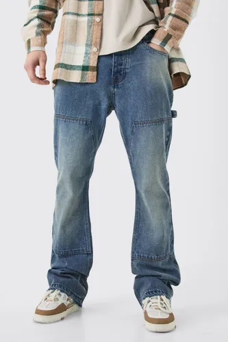 Men's Tall Slim Rigid Flare Carpenter Jeans - Blue - 30, Blue