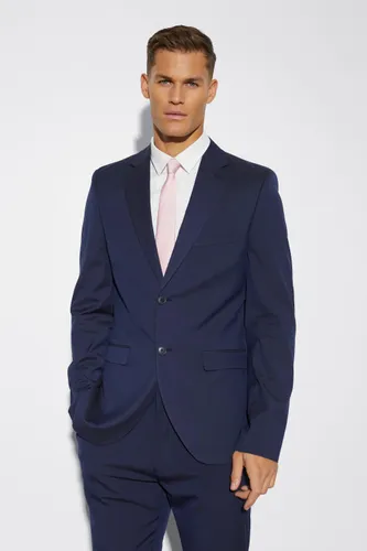 Men's Tall Slim Single Breasted Suit Jacket - Navy - 40, Navy