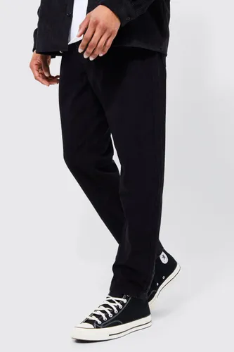 Men's Tapered Rigid Jeans - Black - 28R, Black