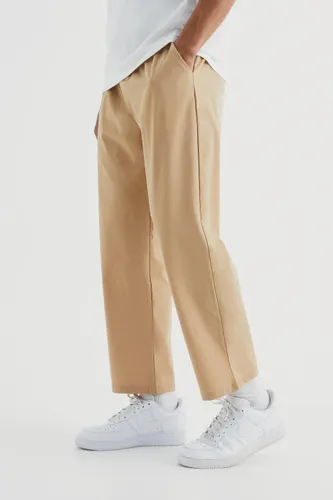 Men's Technical Stretch Cropped Trouser - Beige - S, Beige