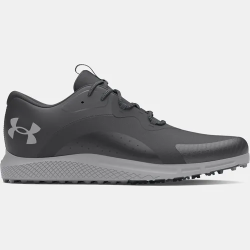 Men's  Under Armour  Charged Draw 2 Spikeless Golf Shoes Black / Black / Mod Gray
