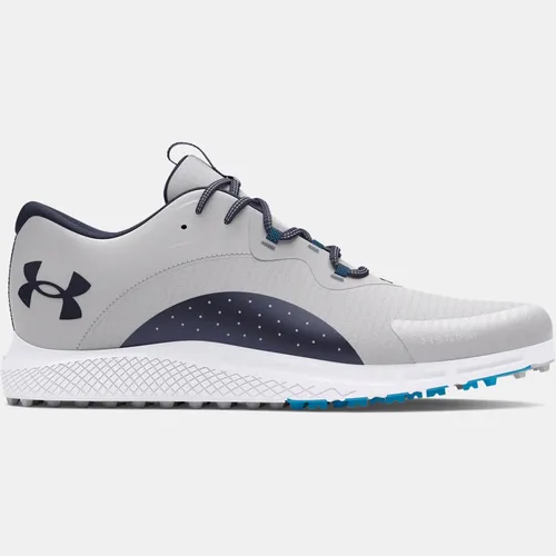 Men's  Under Armour  Charged Draw 2 Spikeless Golf Shoes Halo Gray / Capri / Midnight Navy