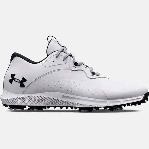 Men's  Under Armour  Charged Draw 2 Wide Golf Shoes White / White / Black