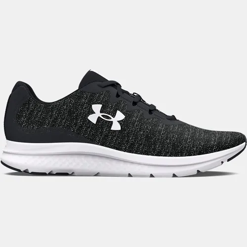 Men's  Under Armour  Charged Impulse 3 Knit Running Shoes Black / Black / White