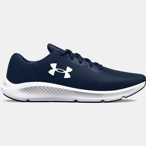 Men's  Under Armour  Charged Pursuit 3 Running Shoes Academy / Academy / White