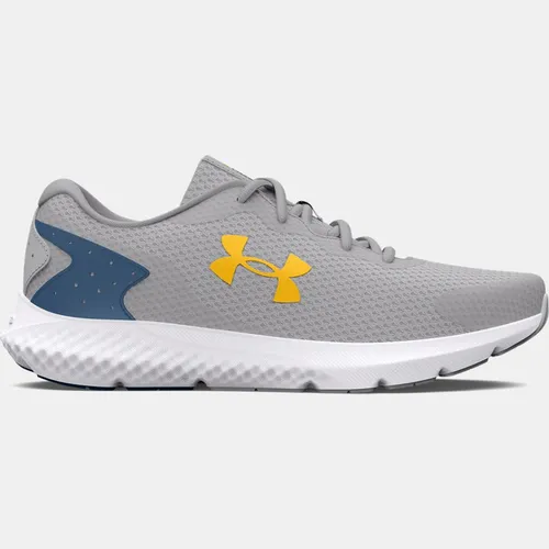 Men's  Under Armour  Charged Rogue 3 Running Shoes Mod Gray / Varsity Blue / Tahoe Gold
