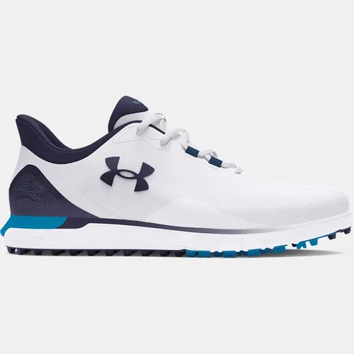 Men's  Under Armour  Drive Fade Spikeless Golf Shoes White / Capri / Midnight Navy