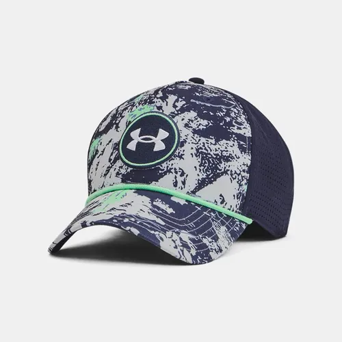 Men's  Under Armour  Drive Snapback Hat Halo Gray / Matrix Green