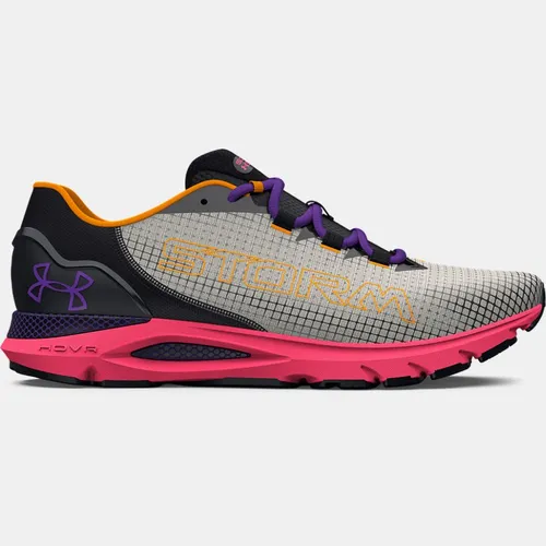Men's  Under Armour  HOVR™ Sonic 6 Storm Running Shoes White Clay / Pink Shock / Metro Purple