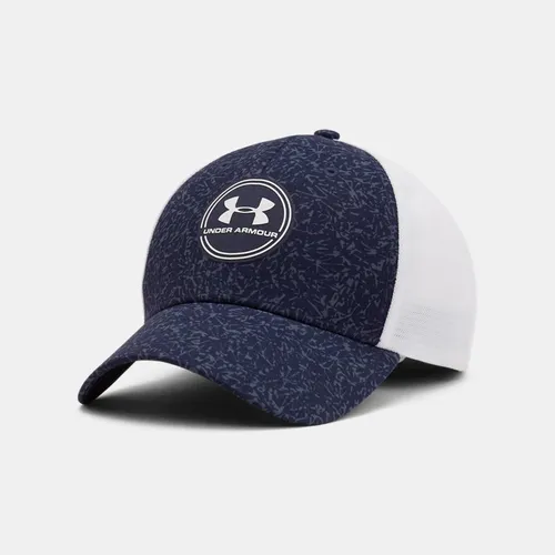 Men's  Under Armour  Iso-Chill Driver Mesh Adjustable Cap Midnight Navy / White