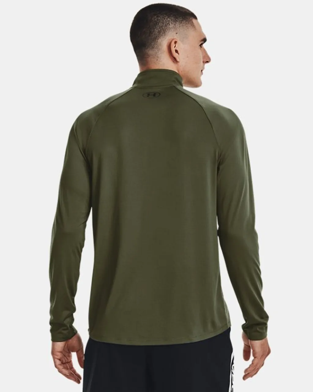 Men's  Under Armour  Tech™ ½ Zip Long Sleeve Marine OD Green / Black