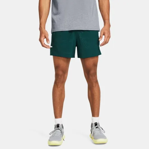 Men's  Under Armour  Zone Pro 5" Shorts Hydro Teal / White
