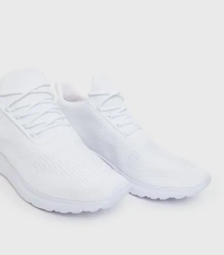 Men's White Lightweight Trainers New Look