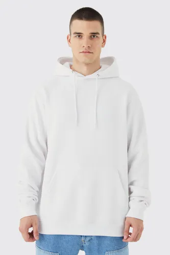 Mens White Tall Over Head Core Fit Hoodie, White