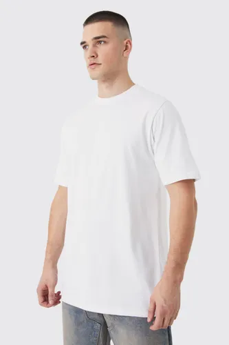 Mens White Tall Slim Fit T-shirt, White